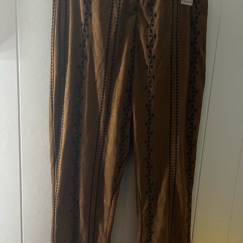 Honey Belle Corduroy Pants Brown and Black